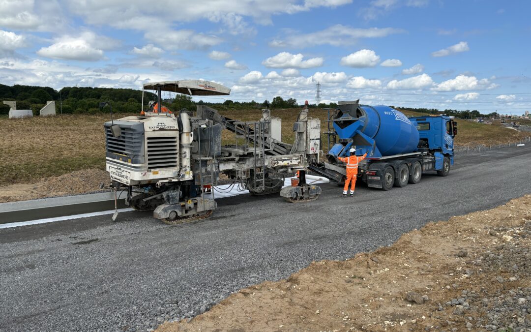 Quality in Every Pour: CCT and Extrudakerb Partner on A164 Junction Improvements