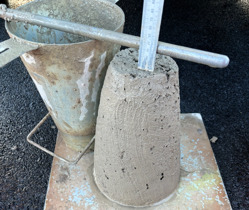 concrete slump testing